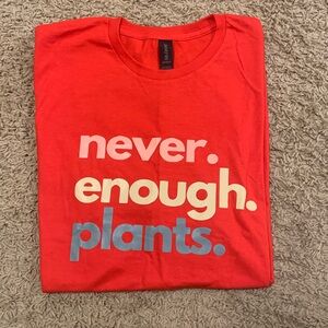 Men’s Never Enough Plants Red T-Shirt
